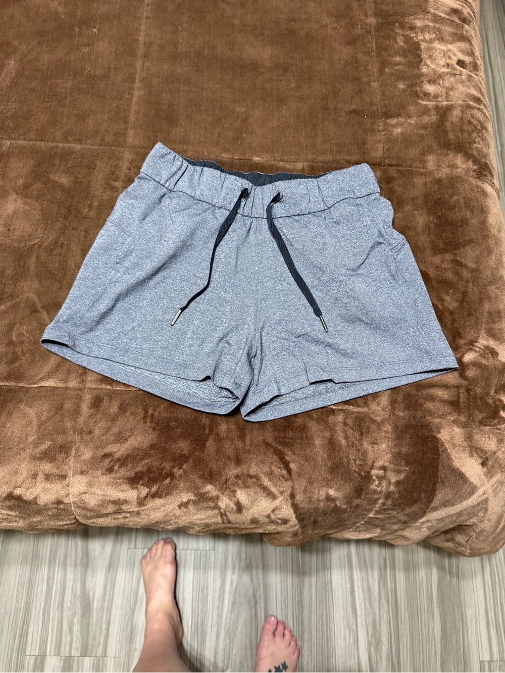 Woman’s size 4 lululemon athletica Heather Gray Athletic Shorts